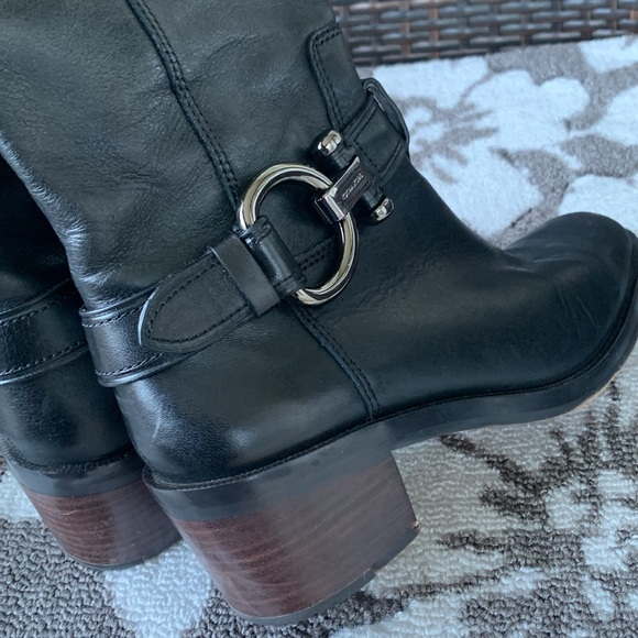 COACH A00699 CAROLINA LEATHER RIDING BOOTS - Picture 14 of 16